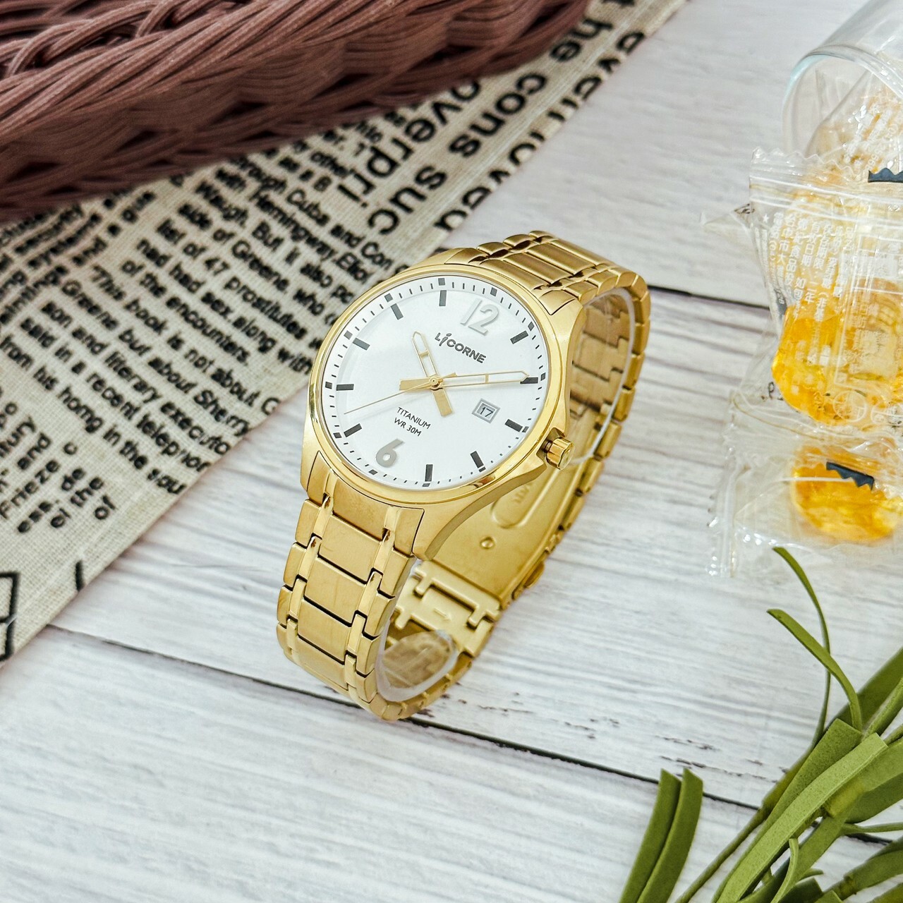 【entr'ee 力抗】都會男仕鈦金屬手錶 LT150MKWI 41mm 現代鐘錶