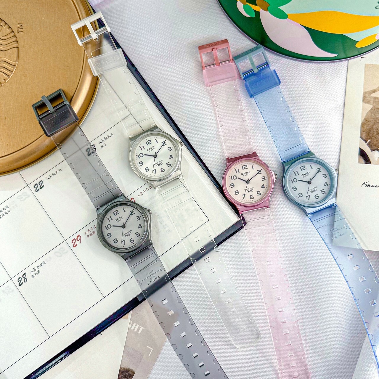 【CASIO 卡西歐】彩色流行半透明腕錶 MQ-24S-7B(白色)/MQ-24S-4B(粉色)/MQ-24S-2B(藍色)/MQ-24S-8B(黑色) 現代鐘錶