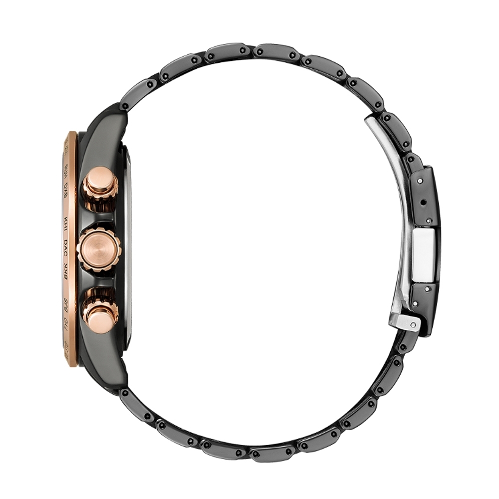 萬年鐘錶 - Citizen 星辰錶  森林秘境世界時間電波對時不鏽鋼男錶  CB5956-89X 錶徑45MM