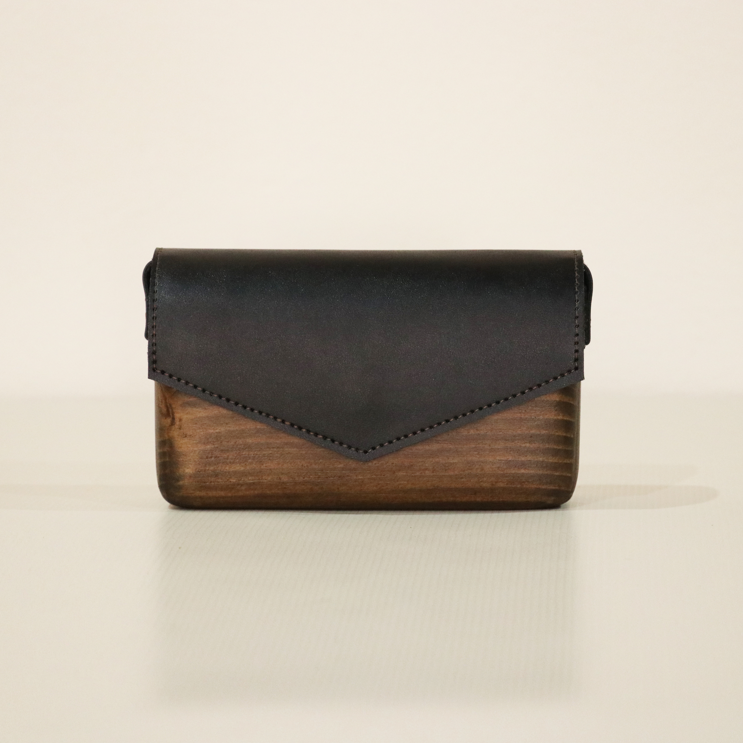 簡約木質斜挎包