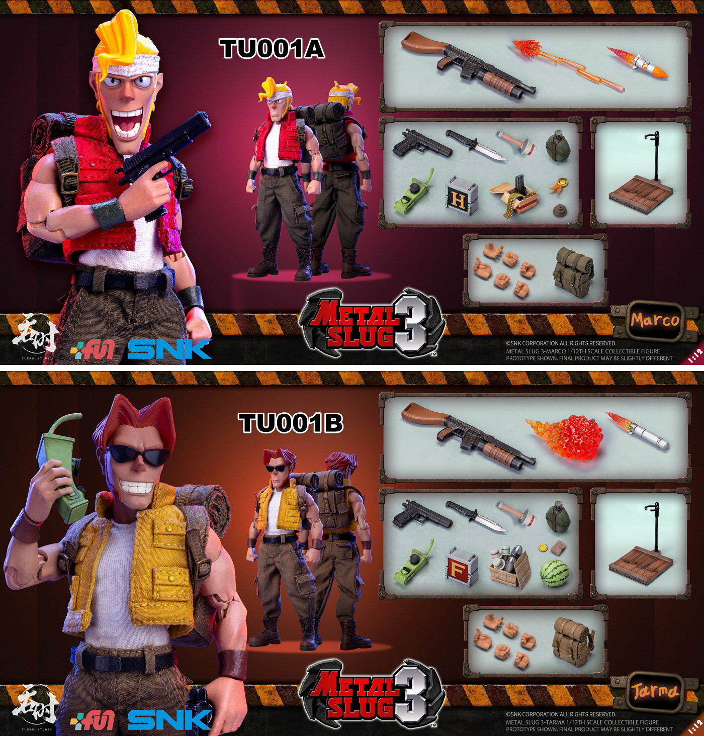 Tunshi Studio : 1/12 Metal Slug III - Marco Rossi & Tarma Roving