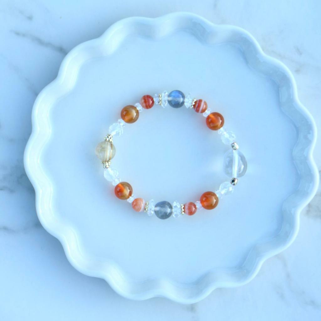 RABBIT BOUQUET天然石手作水晶手鏈- Sunshine Bouquet