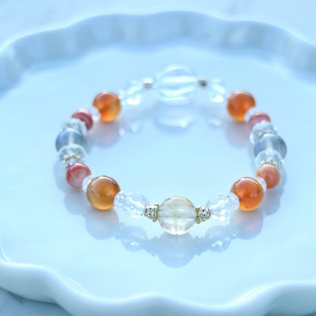 RABBIT BOUQUET天然石手作水晶手鏈- Sunshine Bouquet