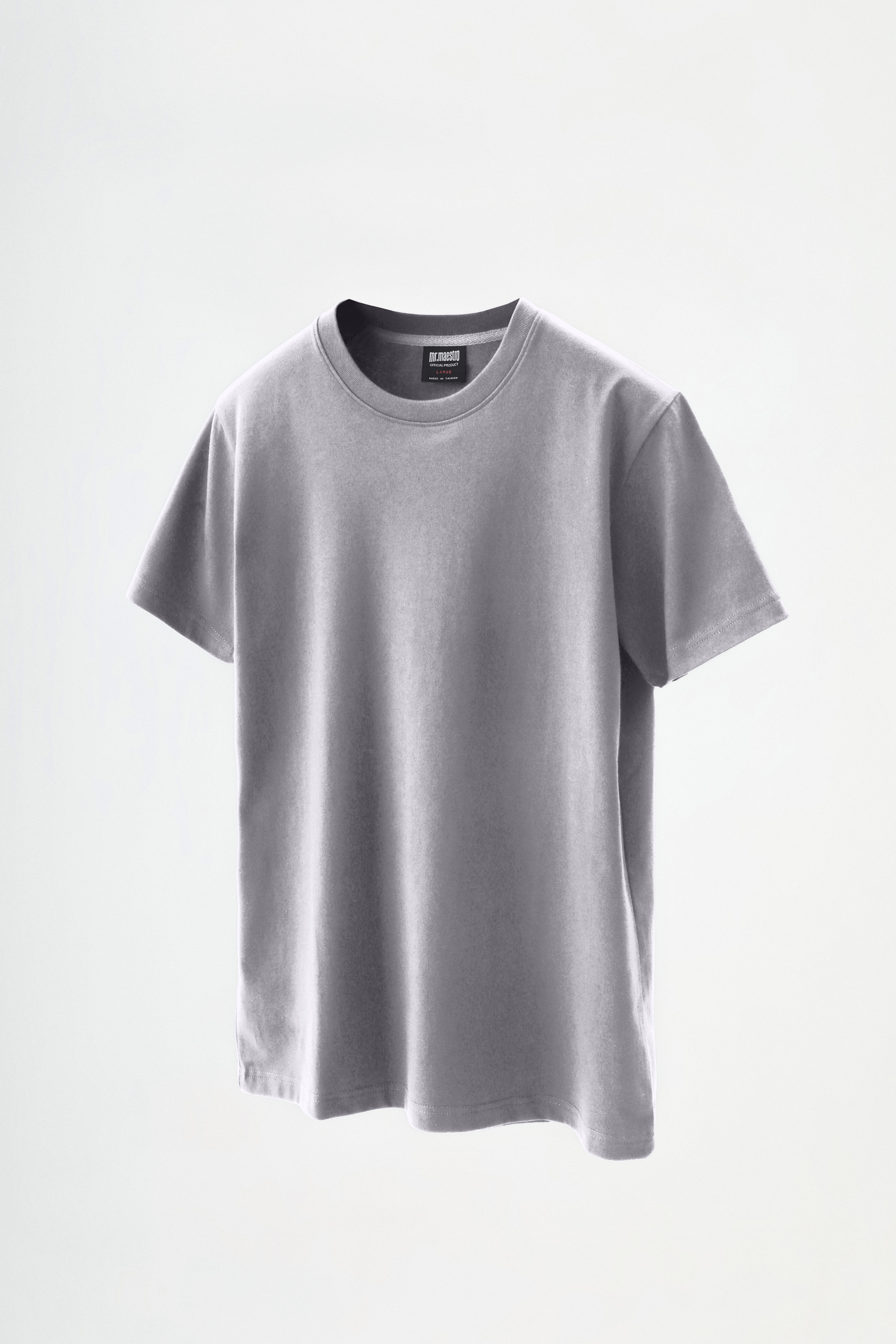 mr.maestro 高磅數- 純棉美式素Tee 灰色