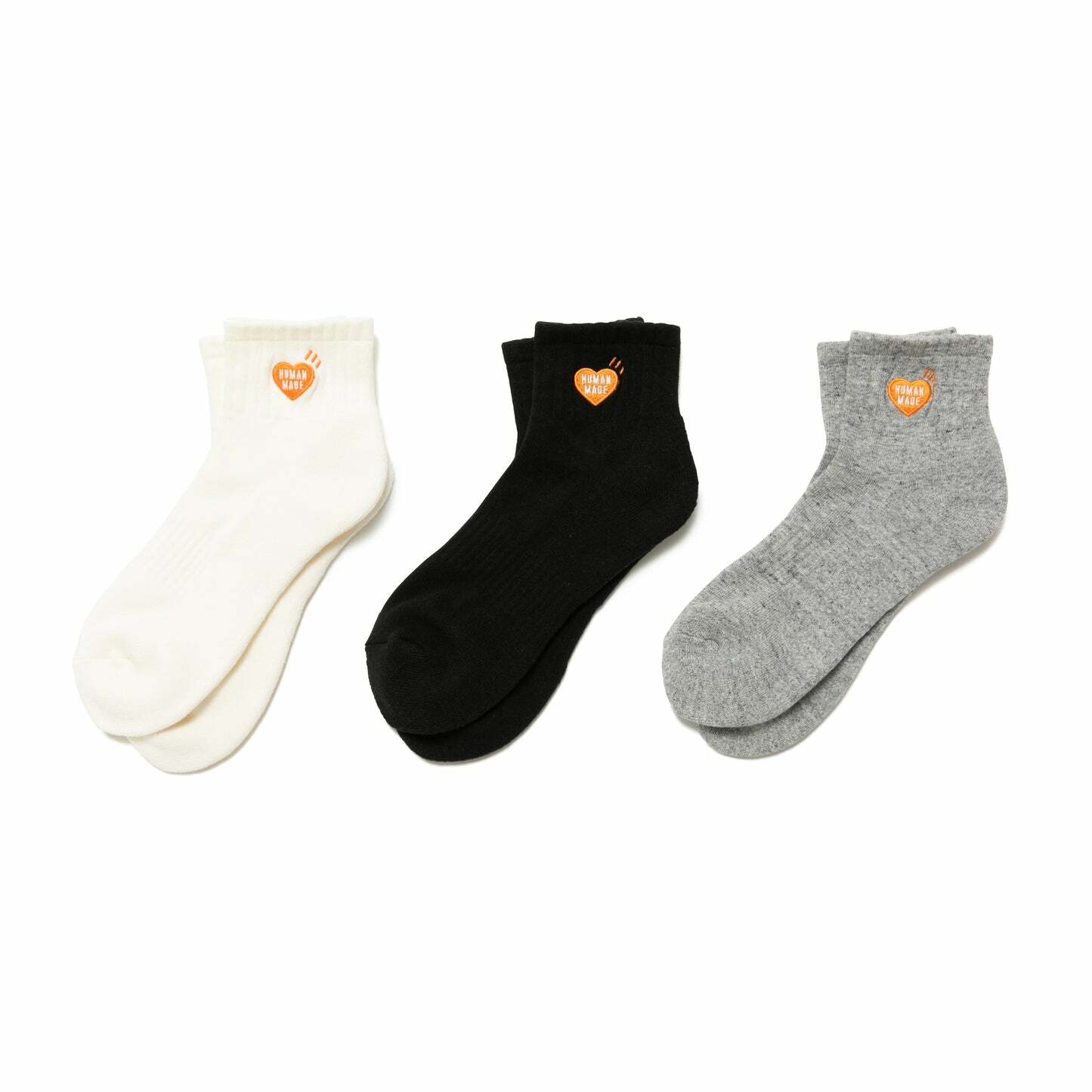 2025AW HUMAN MADE SHORT PILE SOCKS 金 橘 愛心 襪子 短襪 現貨 HM30GD065