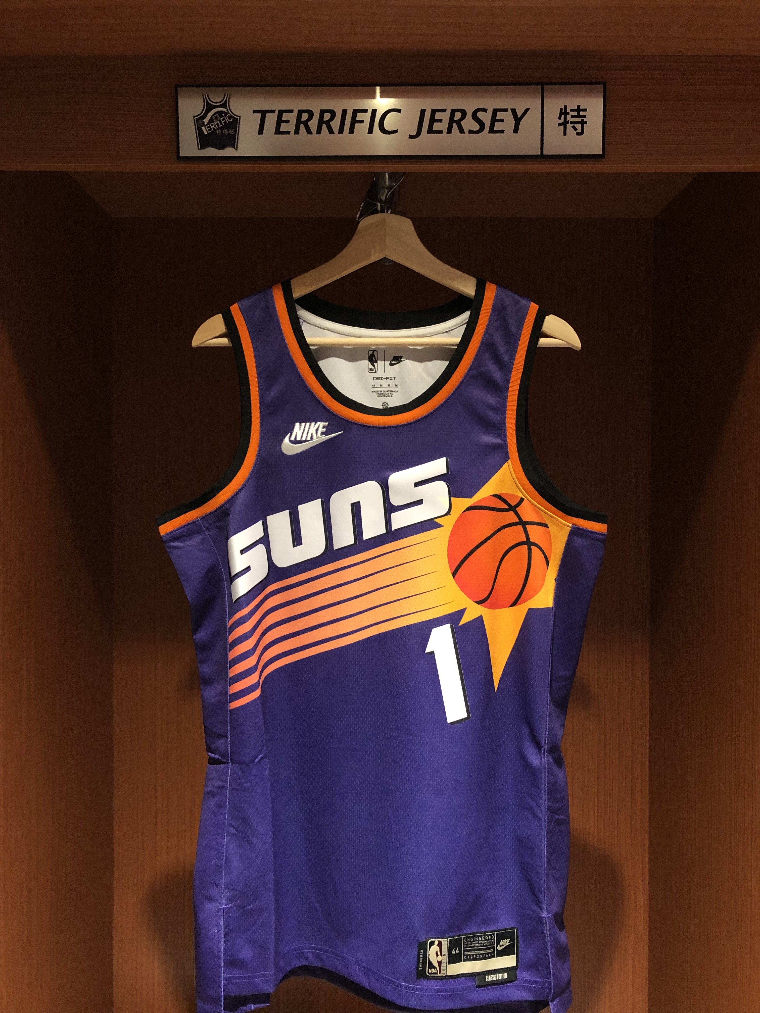 NBA球衣 Devin Booker 鳳凰城太陽復古 紫太陽 HWC Nike Swingman 球迷版 熱轉印 全新