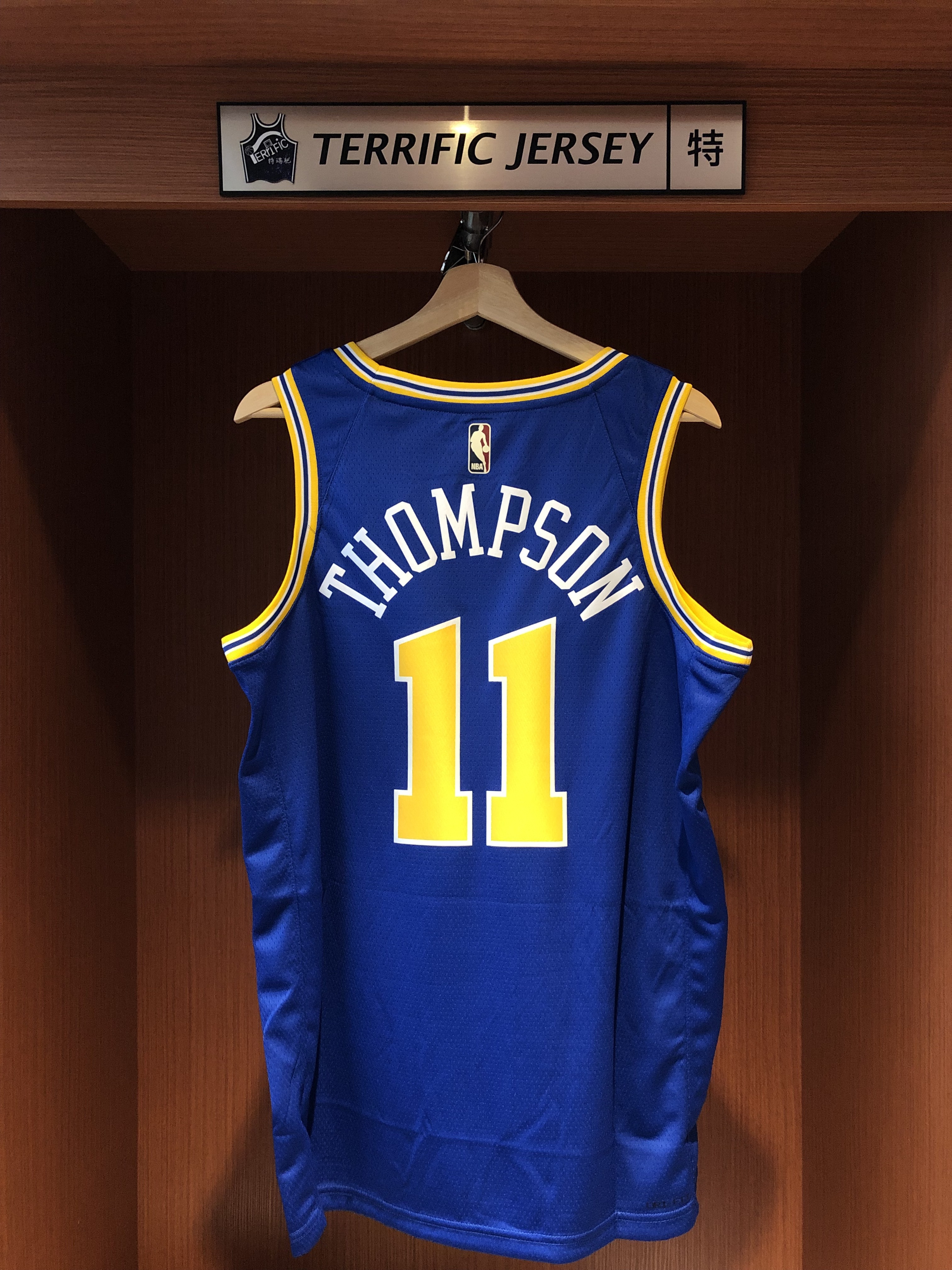 NBA球衣 Klay Thompson 金州勇士復古藍 HWC Nike Swingman 球迷版 熱轉印 全新