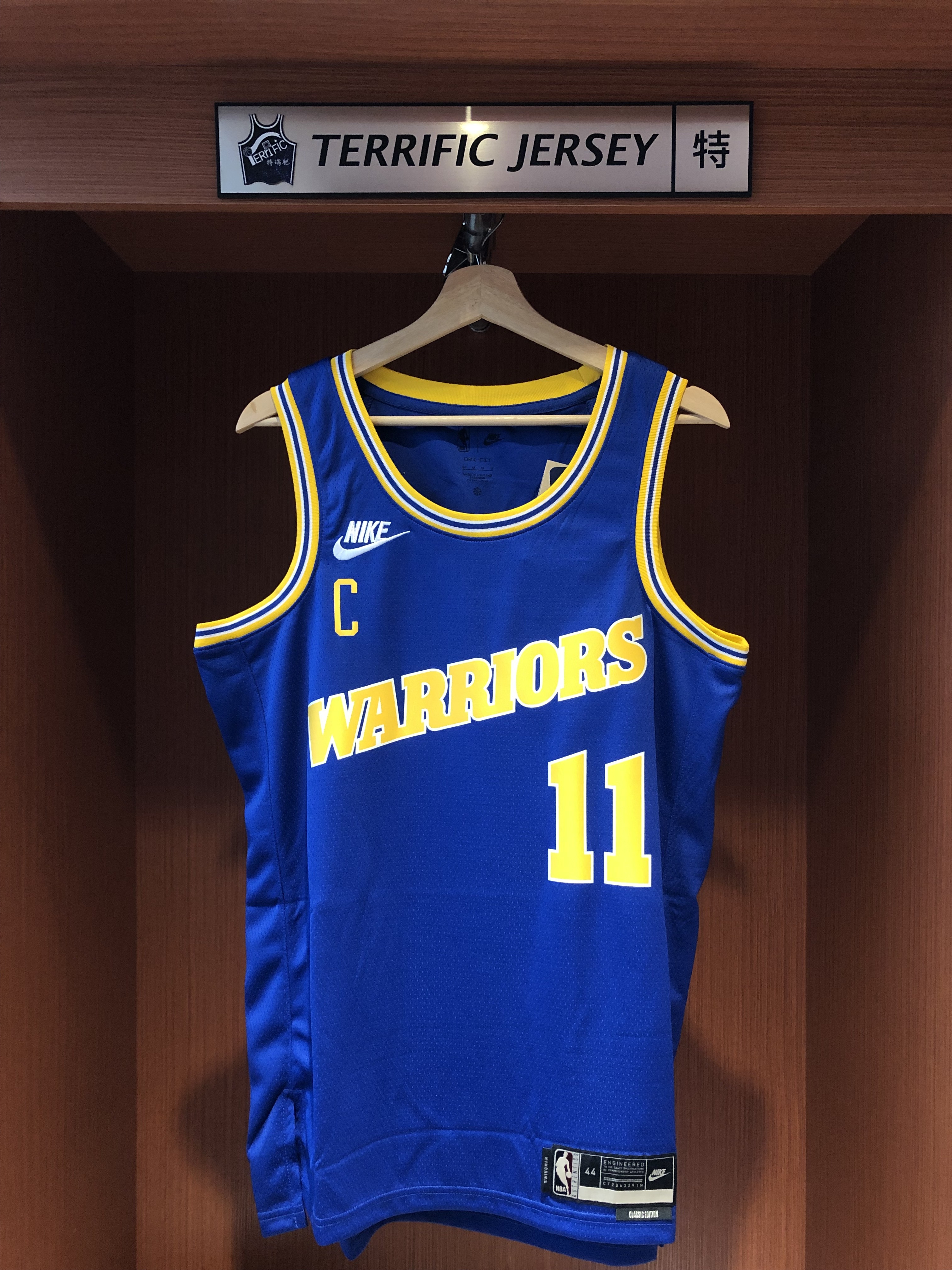 NBA球衣 Klay Thompson 金州勇士復古藍 HWC Nike Swingman 球迷版 熱轉印 全新