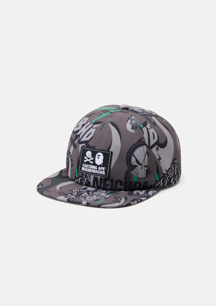 2023SS NEIGHBORHOOD BAPE NBHD CAP 平板帽帽子骷髏2色現貨