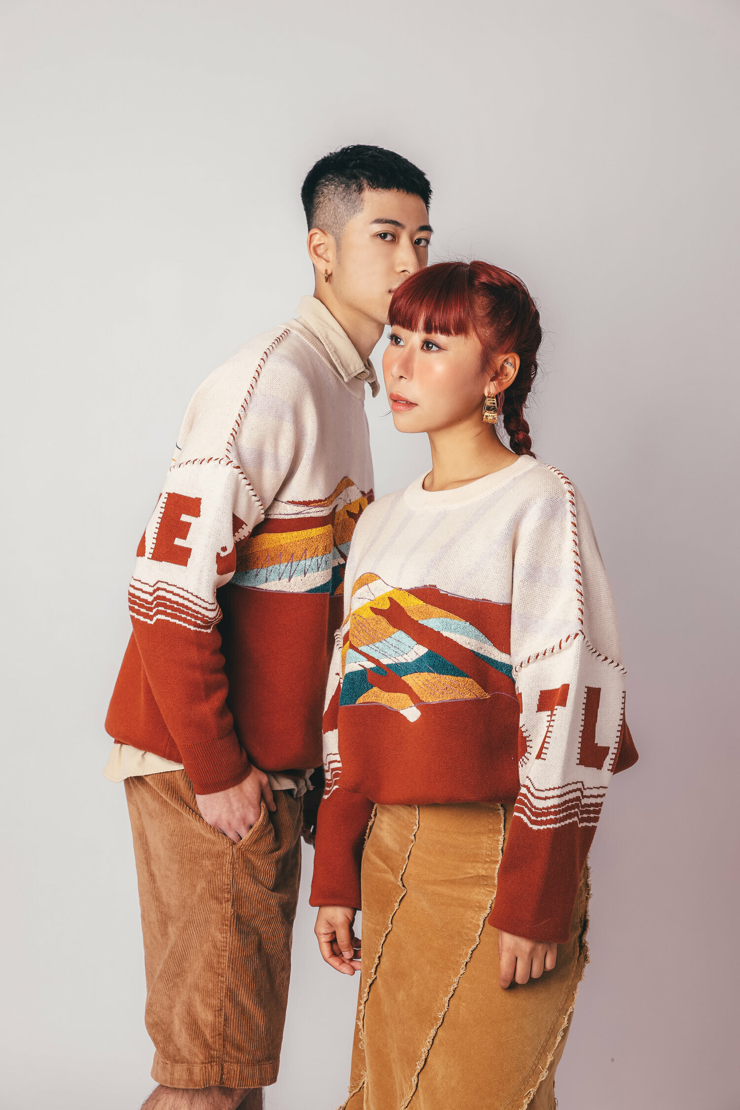 【Just Latin America】Unisex 彩紅經典可拆帽兩著衛衣