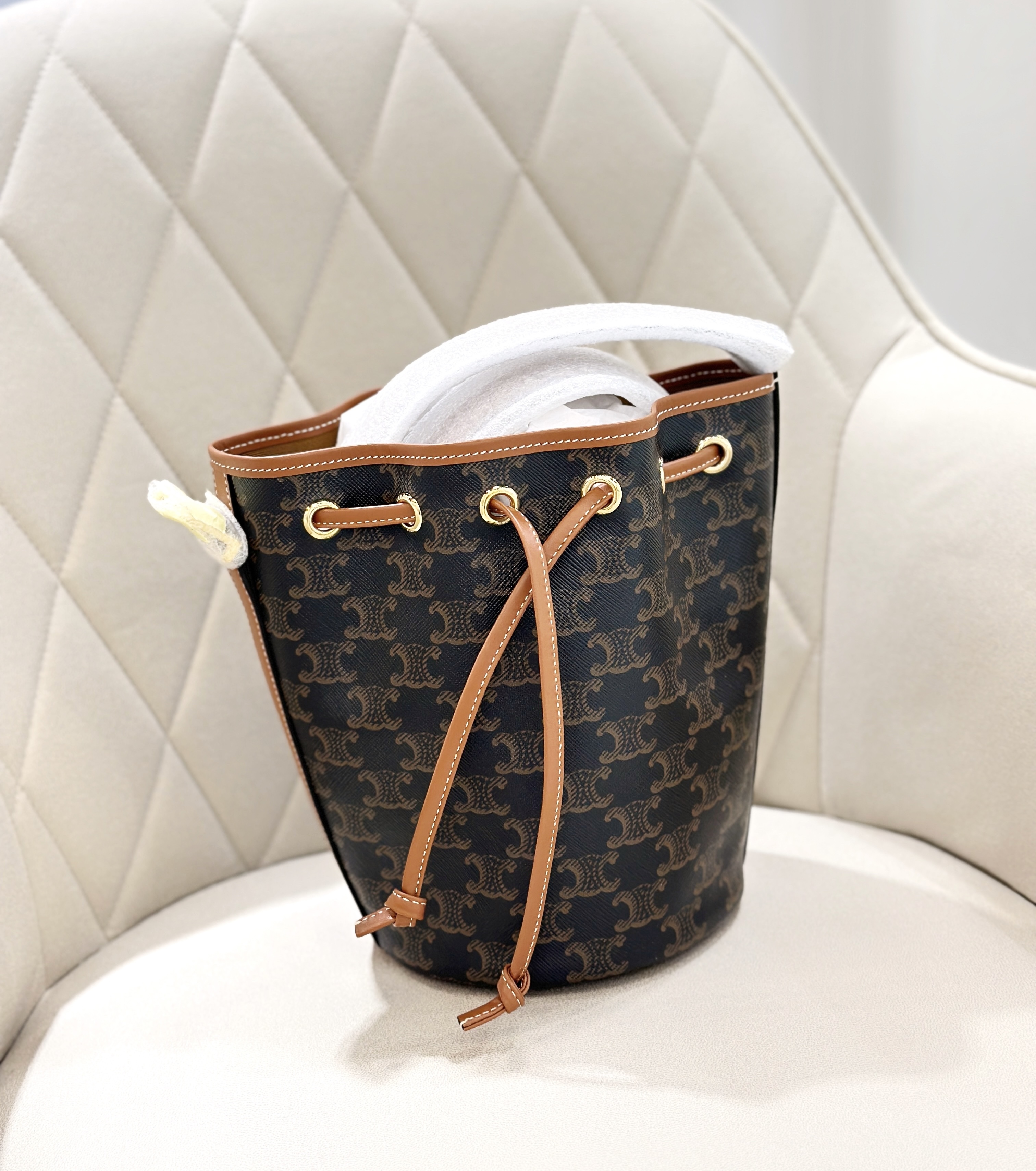 CELINE Small Drawstring