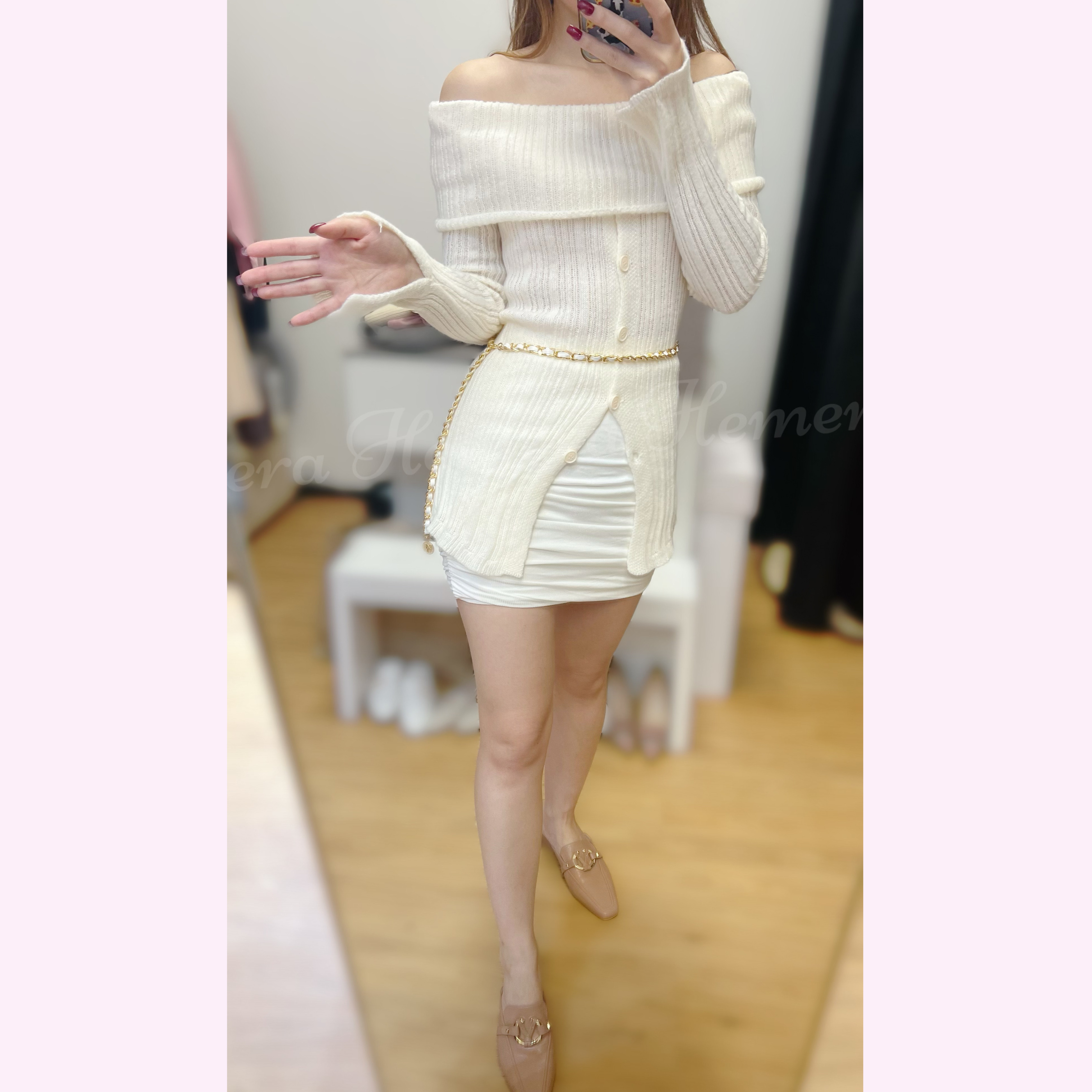 MH012104 一字膊棉質上身 （不包含腰鏈）