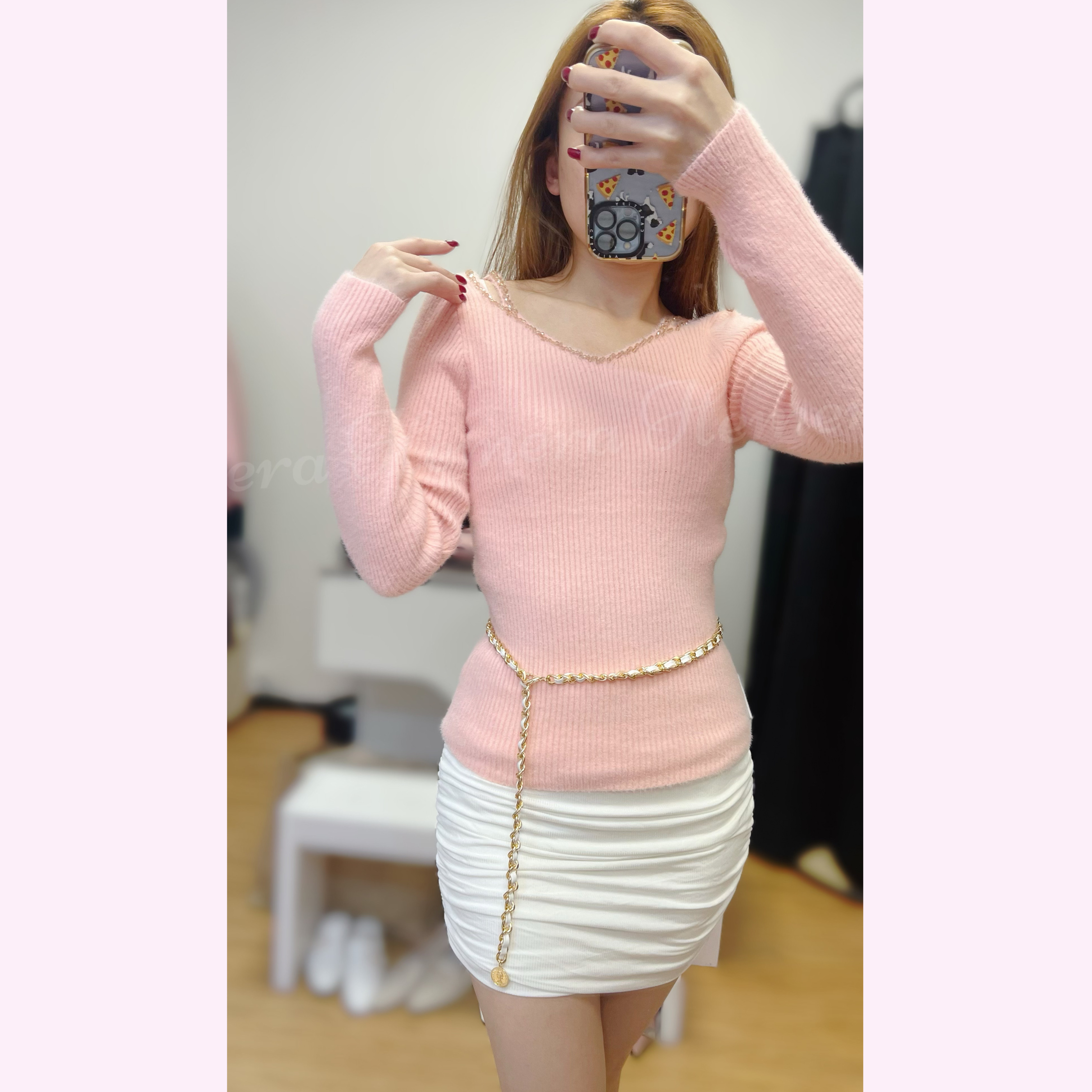 MH012105 Bling Bling毛毛上身