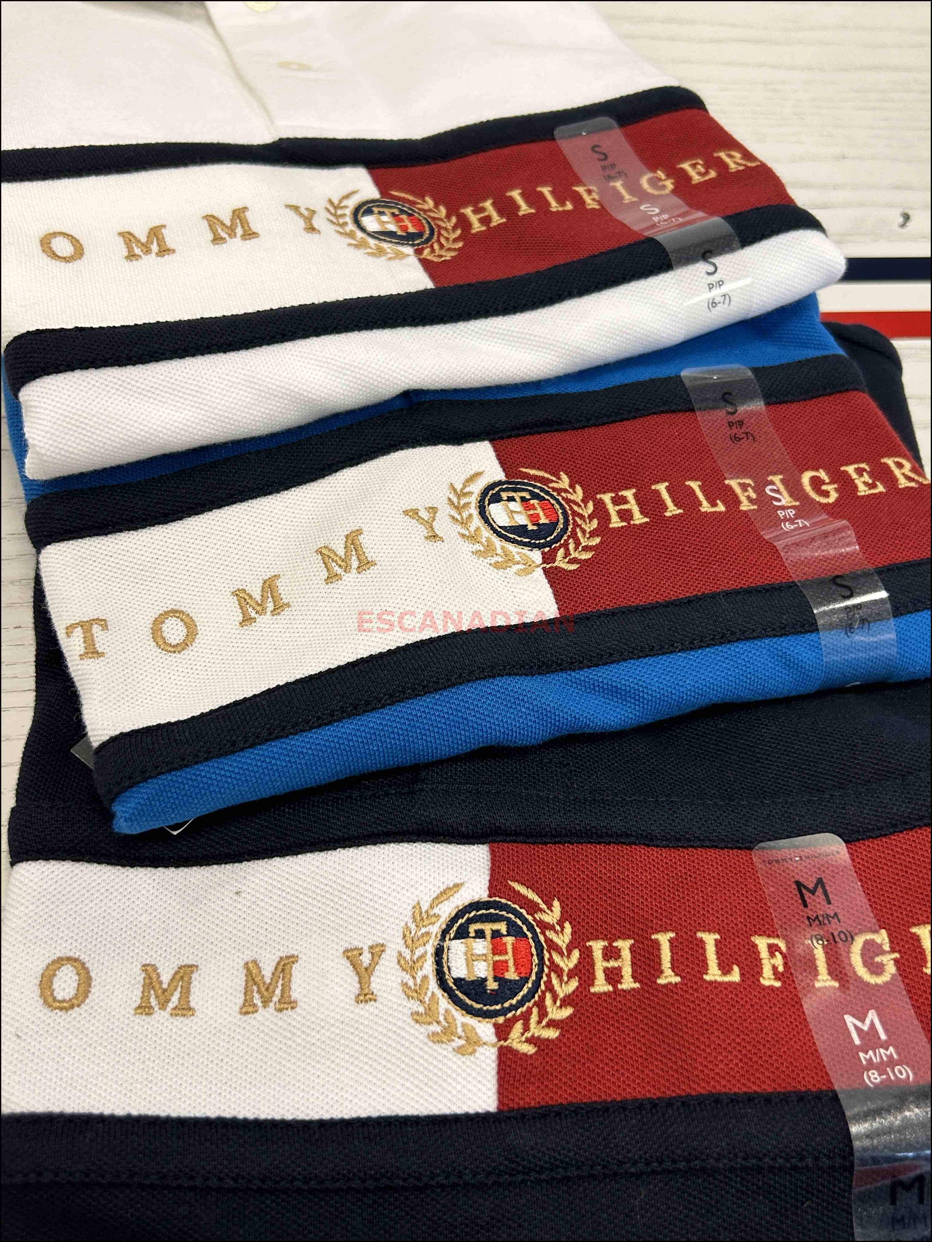 TOMMY 男大童 學院風徽章 金線電繡 Polo衫 (3色)