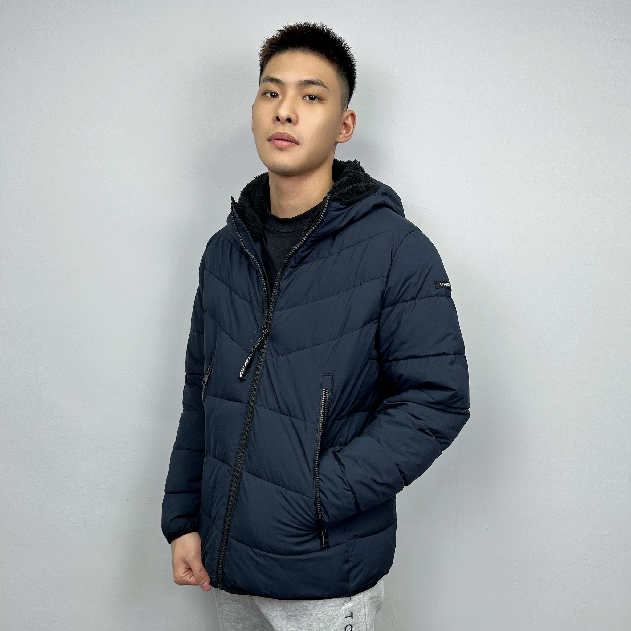 Calvin Klein CK 連帽厚刷毛 鋪棉 防風外套 連帽外套
