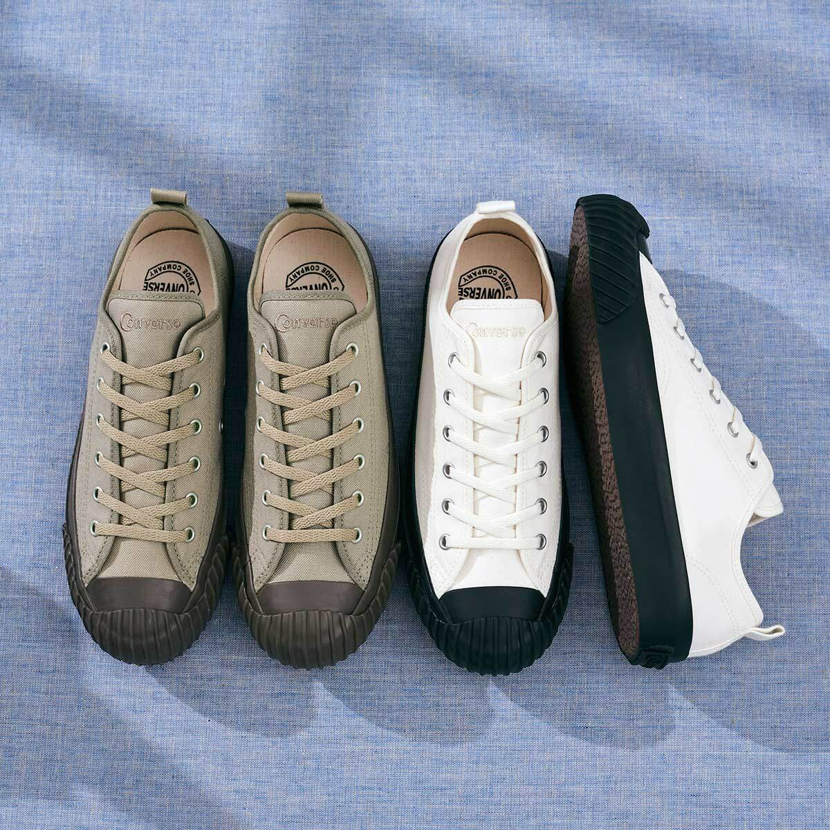 CONVERSE BIG C FG OX 低筒WHITE BLACK 黑白色KHAKI 卡其色/黑橄欖