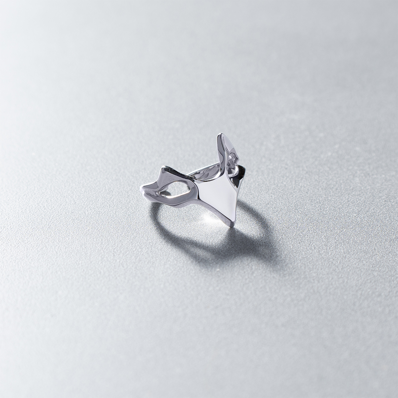 【BLUZ】925s 純銀扁骸鋒簍戒指