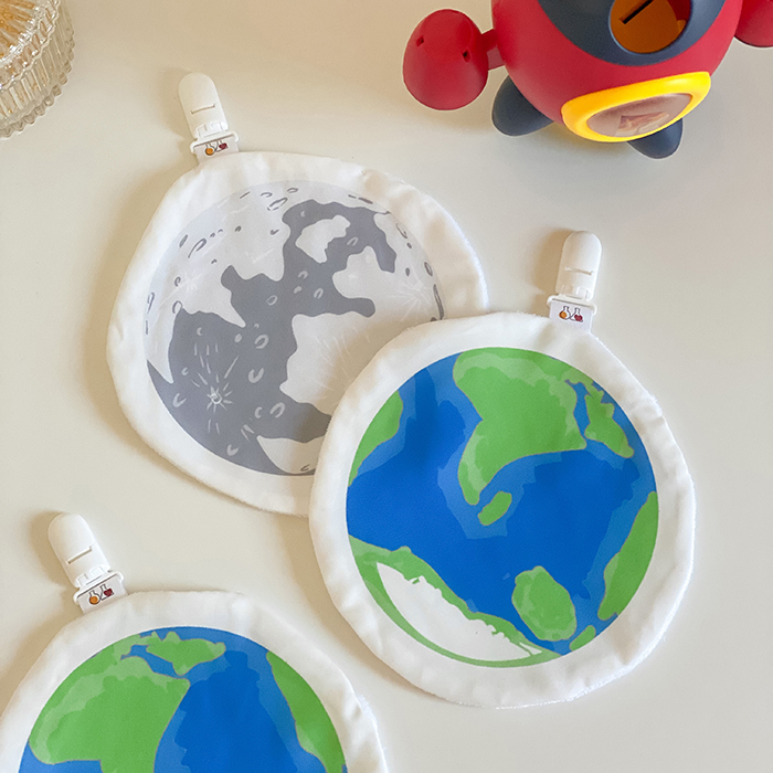 太陽系星球手帕巾 | 幼稚園手帕夾