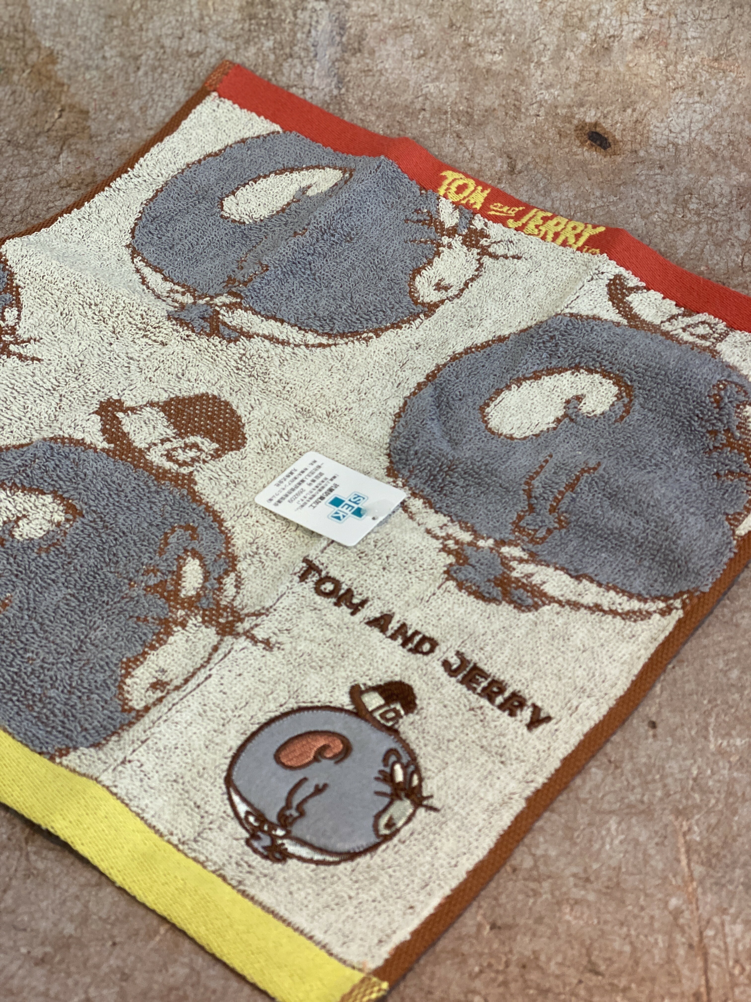 Tom and Jerry 湯姆貓與傑利鼠 丸真抗菌純棉 Tuffy 方巾