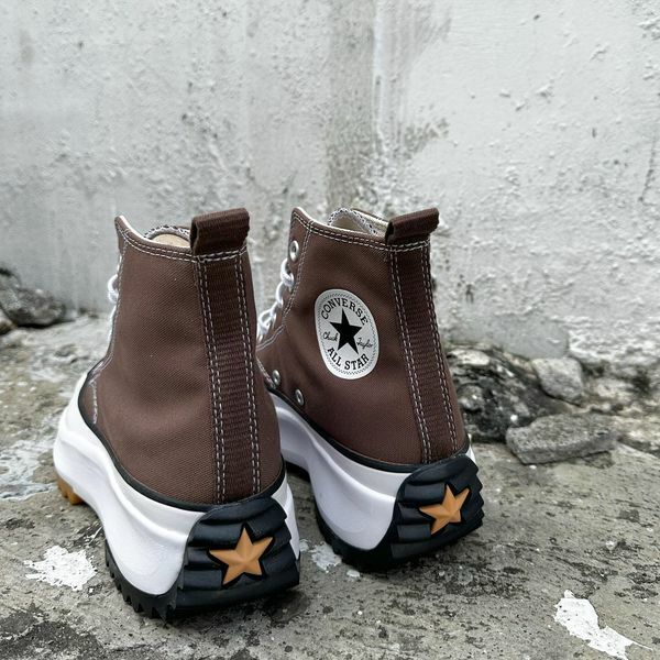 Converse run star hike  咖啡色  鋸齒高筒 男女鞋 ( A03061C )