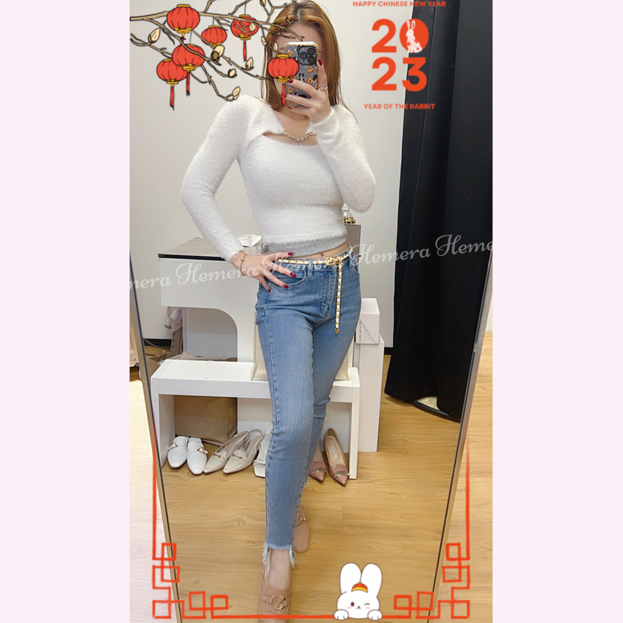 MH012401 BLING BLING SEXY FURRY TOP