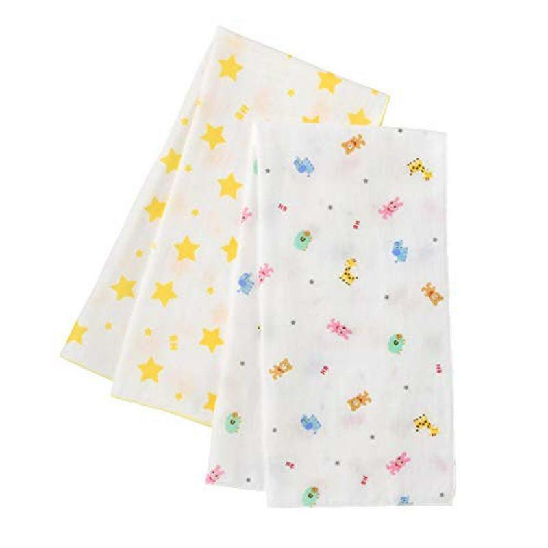 動物星星紗布毛巾套裝(2pcs)