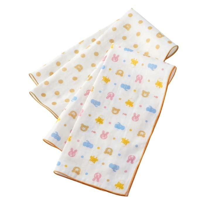 動物頭像紗布毛巾套裝(2pcs)