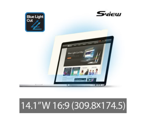 SVIEW 14.1吋 (309.8x174.5mm)(wide 16:9) 電腦熒幕防藍光保護片 (韓國製造)