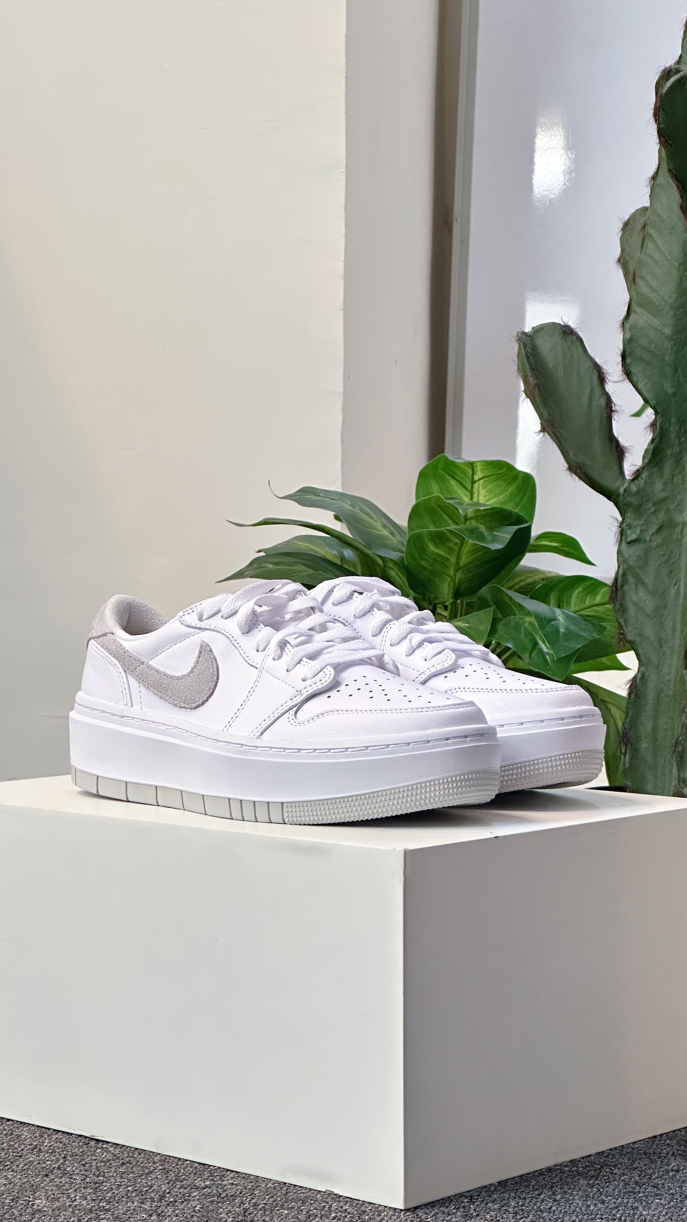 iSNEAKERS｜Air Jordan 1 Elevate Low "Neutral Grey" 白灰 厚底 DH7004-110