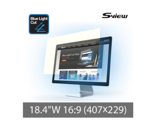SVIEW 18.4吋 (407x229mm)(wide 16:9) 電腦熒幕防藍光保護片 (韓國製造) (Part No.: SBFAG-18.4W9)