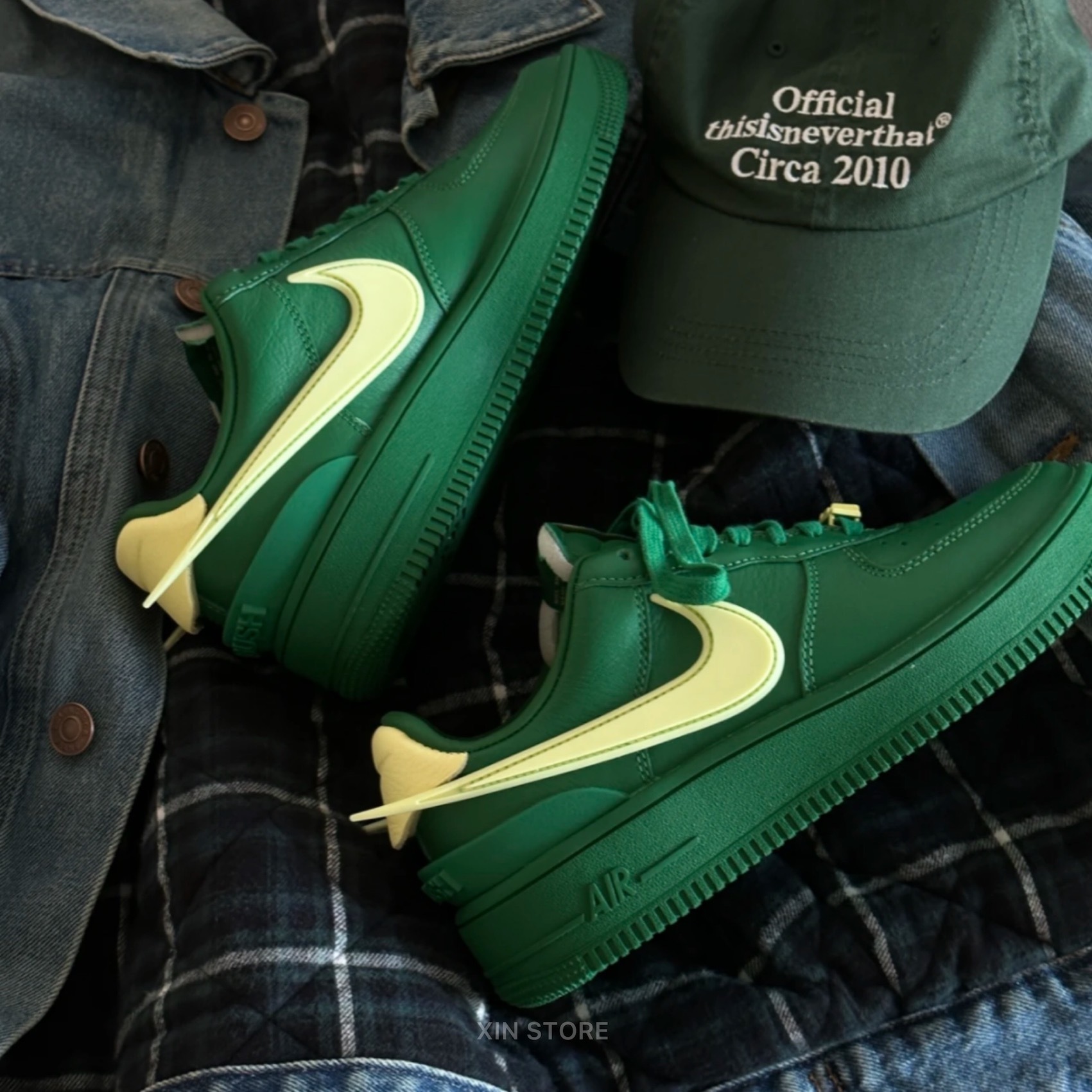 <現貨>Nike Air Force 1 x Ambush 低筒 聯名 繽紛 皮革 綠黃 寶藍