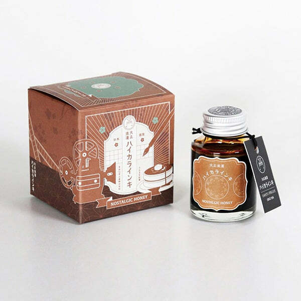 焦糖蜂蜜 大正浪漫系列 40ML 鋼筆墨水 ｜日本 寺西化學工業