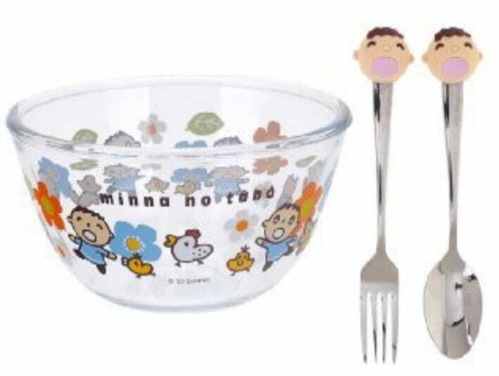 Sanrio Little Twin Stars大口仔玻璃碗連叉匙套裝