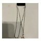 [S] NYU.NYU DOUBLE CHAIN WITH BALLOON DOG CHARM NECKLACE,WHITE/GOLD, SNN84 (SNN84)