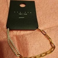 [S] NYU.NYU SILVER AND GOLD YIN YANG CHAIN BRACELET, SNN107 (SNN107)