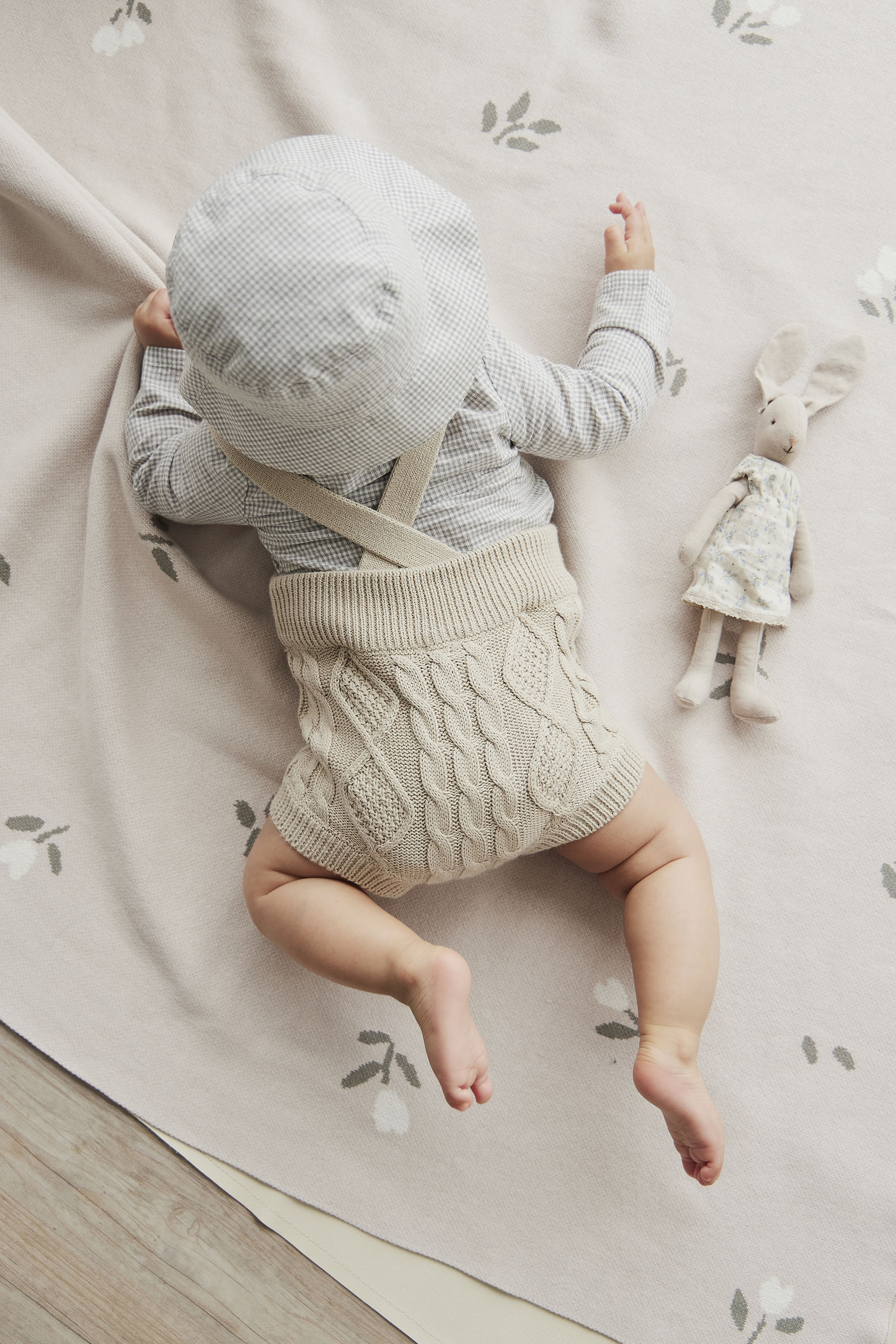 Jamie Kay-Hudson Suspender Short針織吊帶短褲(Sandy Brown)