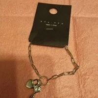 [S] NYU.NYU SILVER BIG ZIRCONIA KEY AND HEART LOCK CHAIN BRACELET, SNN118 (SNN118)