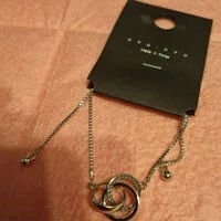 [S] NYU.NYU SILVER TRIO ZIRCONIA RING PUSH-PULL BRACELET, SNN119 (SNN119)