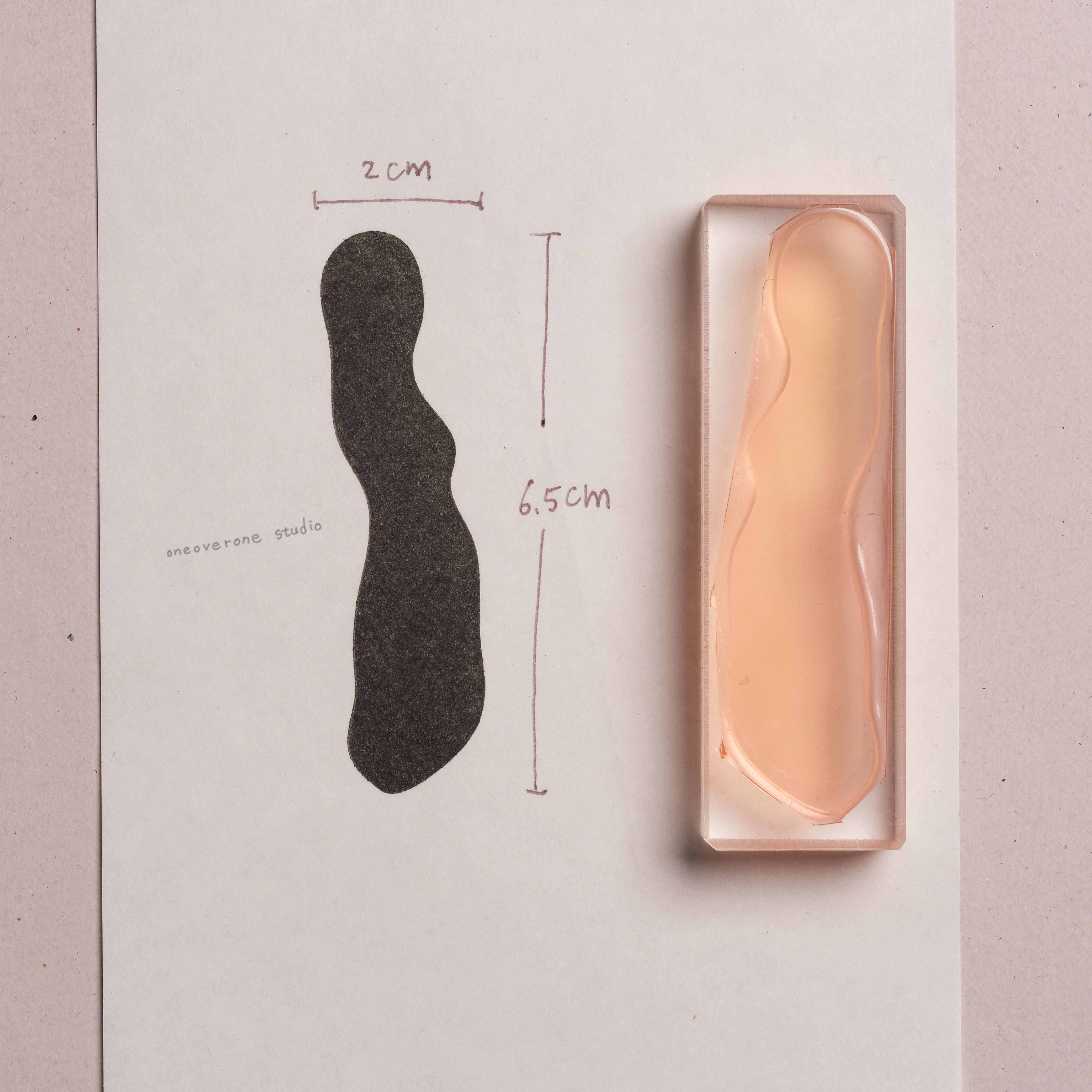 雲型板概念 膠版印章｜一分之一工作室 臺灣