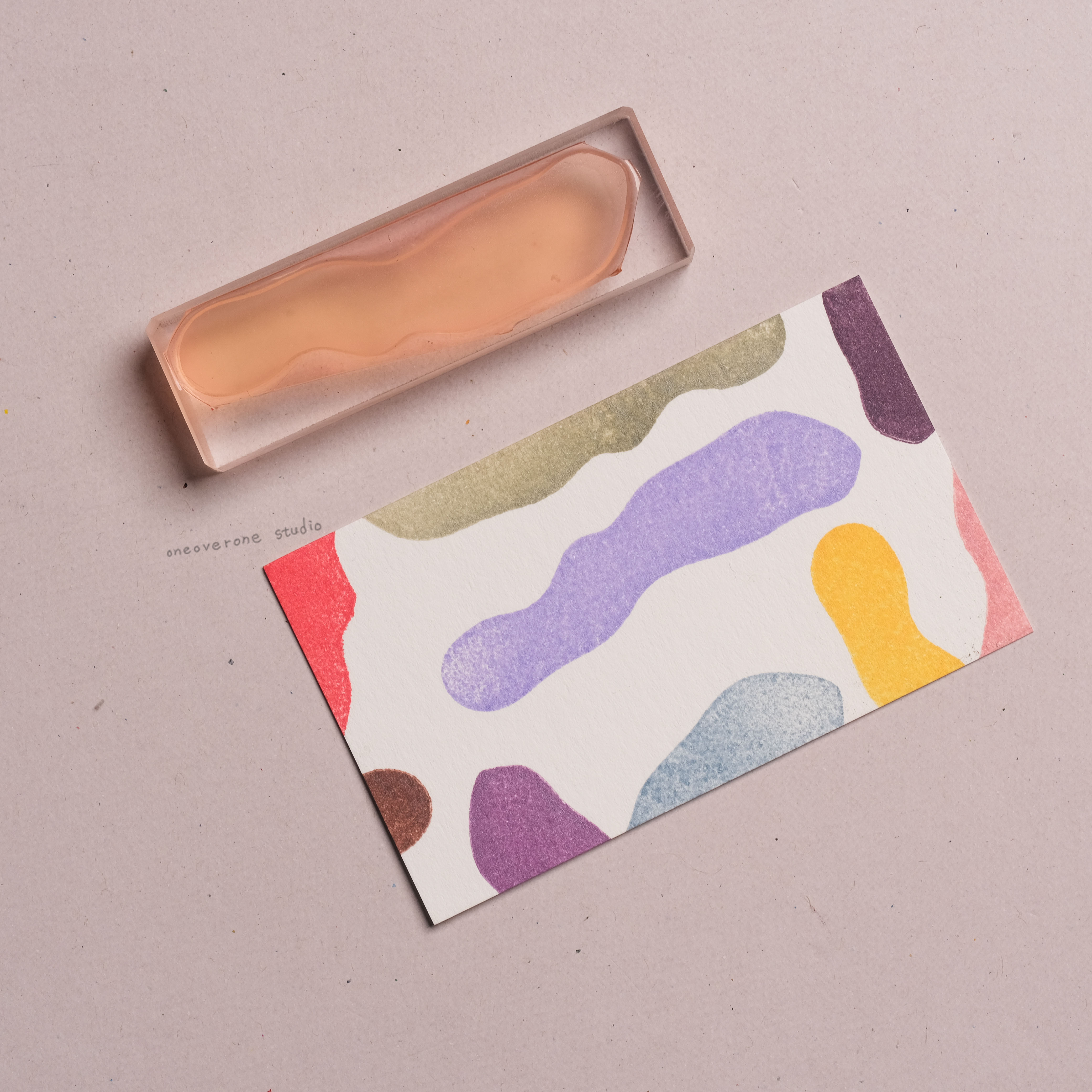 雲型板概念 膠版印章｜一分之一工作室 臺灣