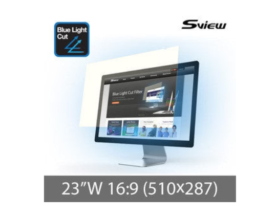 SVIEW 23 吋 (510x287mm)(wide 16:9) 電腦熒幕防藍光保護片 (韓國製造)(Part No.: SBFAG-23W)