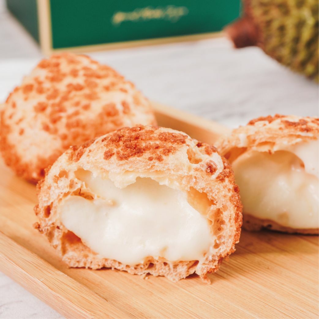 貓山王冰淇淋泡芙｜使用正宗馬來西亞進口【貓山王榴槤】製作｜ 40g/顆