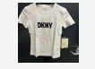 [S] DKNY FOUNDATION LOGO TEE,WHITE/BLACK, W3276CNA-WHT/BLK (SD301)