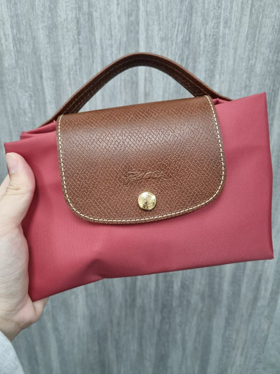 [S] LONGCHAMP LE PLIAGE SHORT HANDLE M SIZE,FUCHSIA, L2182089P16 (SLC193)