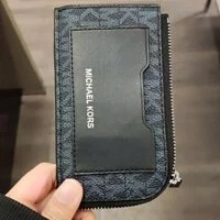 [S] MICHAEL KORS 36S0LGFE6B L ZIP WALLET,ADMIRAL,PALE BLUE, 193600691324 (SMK323)