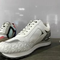 [S] MICHAEL KORS WILMA TRAINER TECH CANVAS,OPT/SILVER, 49SOWIFSID-OPT/SILVER (SMK326)