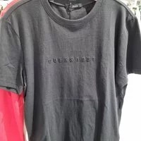 [S] GUESS 1981 EMBOSSED T-SHIRT,BLACK, MM2K8431-BLK (SGU308)