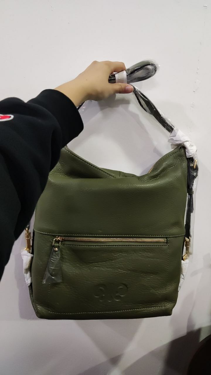 [S] STEF&CO. LARGE SLING BAG,OLIVE, SZZ136 (SZZ136)