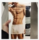 [S] CALVIN KLEIN COTTON CLASSIC FIT-3 PACK TRUNK,BLACK MULTI, NB4002-943 (SCK119)
