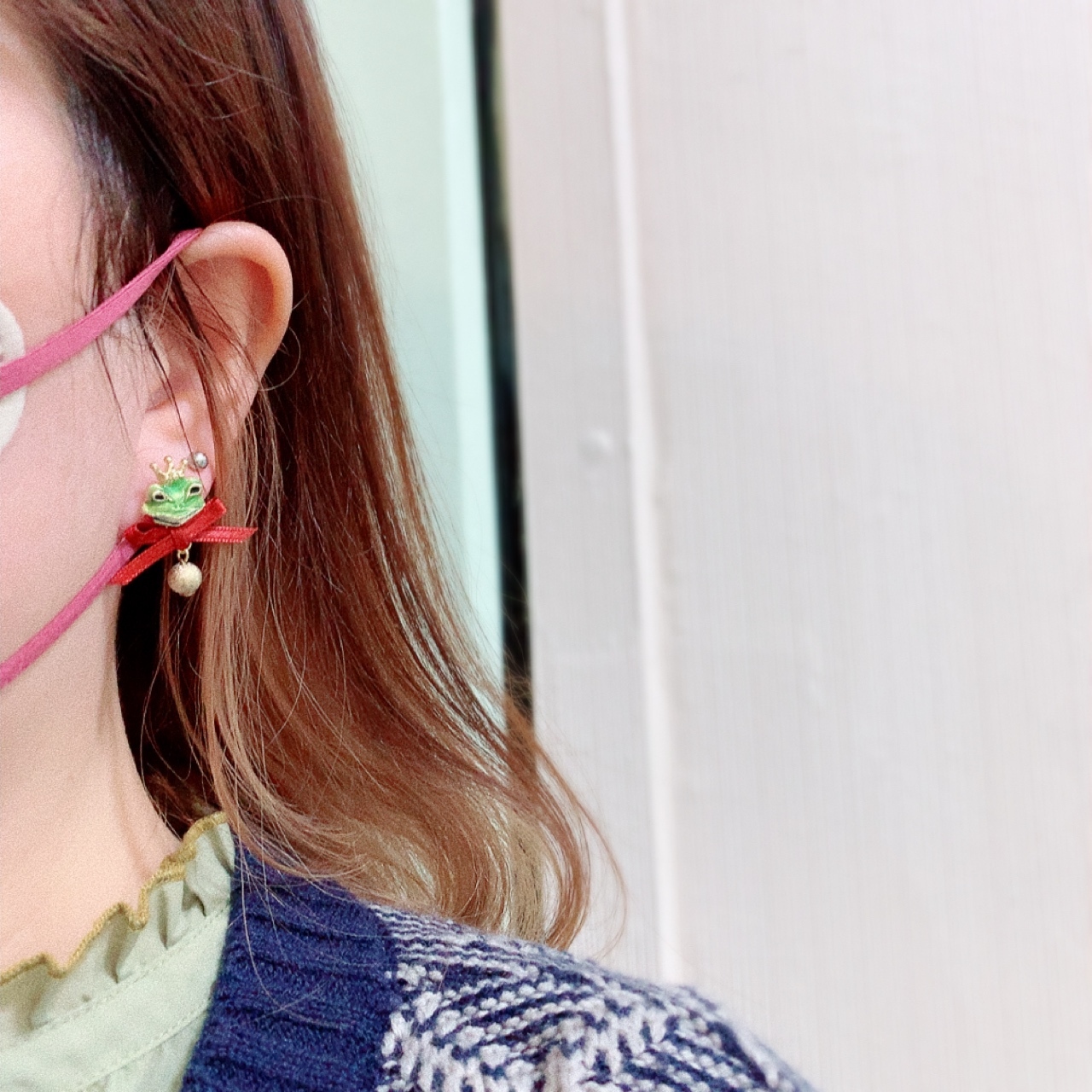 Luccica 青蛙王子耳環/心口針